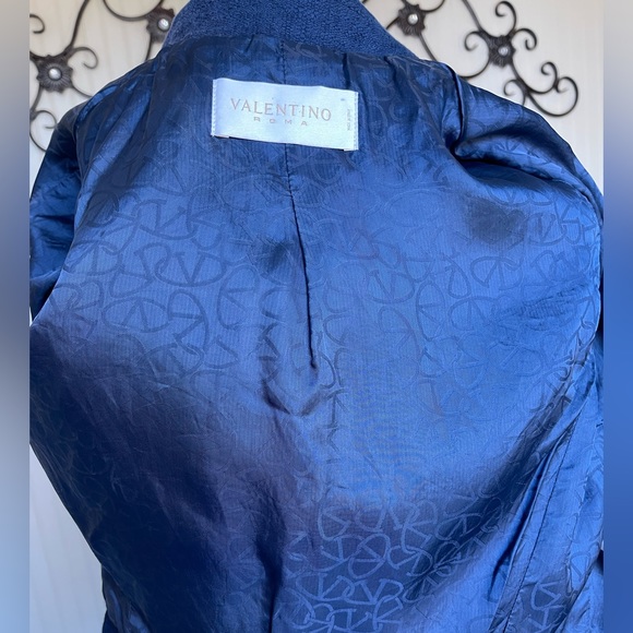 Valentino Roma Women’s Blue Jacket Size 42/6 - Picture 8 of 9